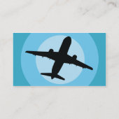 Flugzeug - Geschäft Visitenkarte (Rückseite)