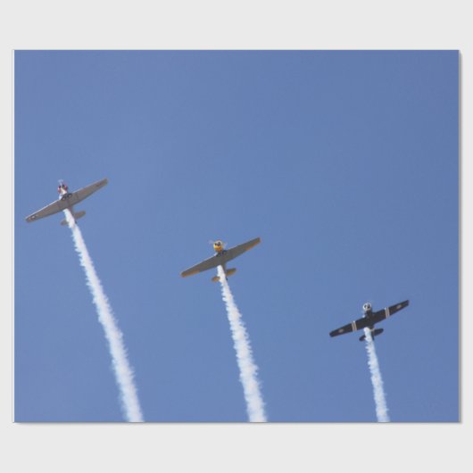 Flugzeug Geschenkpapier (Flach)