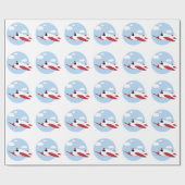 Flugzeug Geschenkpapier (Flach)
