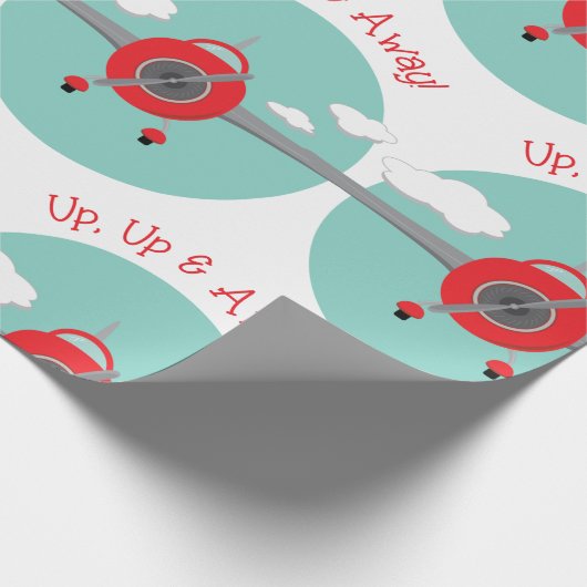 Flugzeug Geschenkpapier (Ecke)