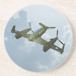 Flugzeug Getränkeuntersetzer