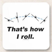 Flugzeug Getränkeuntersetzer (Vorderseite)