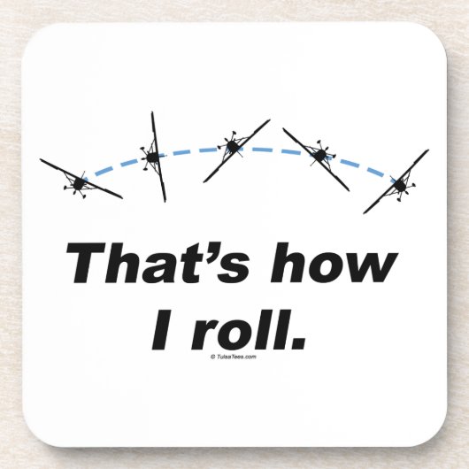 Flugzeug Getränkeuntersetzer (Vorderseite)