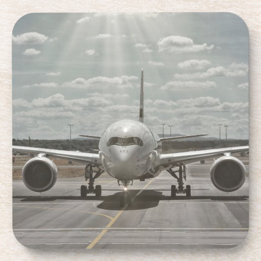 Flugzeug Getränkeuntersetzer (Vorderseite)