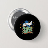 Flugzeug-Graduate Cl von 2025 Kinder Männer Grad F Button (Vorne & Hinten)