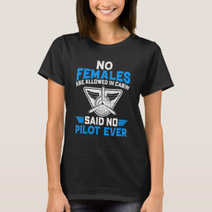 Flugzeug-Grafik-Spruch für Fluglinien-Pilot T-Shirt