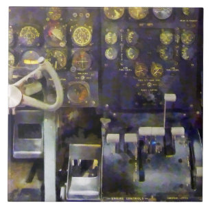 Flugzeug - Grumman E-1B Cockpit Simulator Fliese