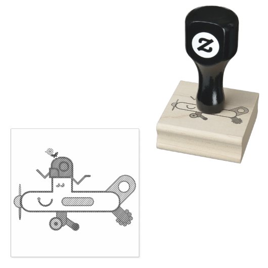Flugzeug Gummistempel (Stempel)