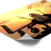 Flugzeug Hornet F A-18 USS John C. Stennis Poster (Ecke)