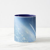 Flugzeug im Flug: Spannweite Tasse (Zentrum)