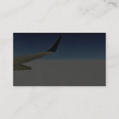 Flugzeug im Himmel Visitenkarte (Rückseite)