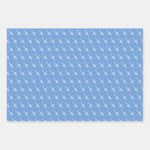 Flugzeug in blau geschenkpapier set (Vorderseite)