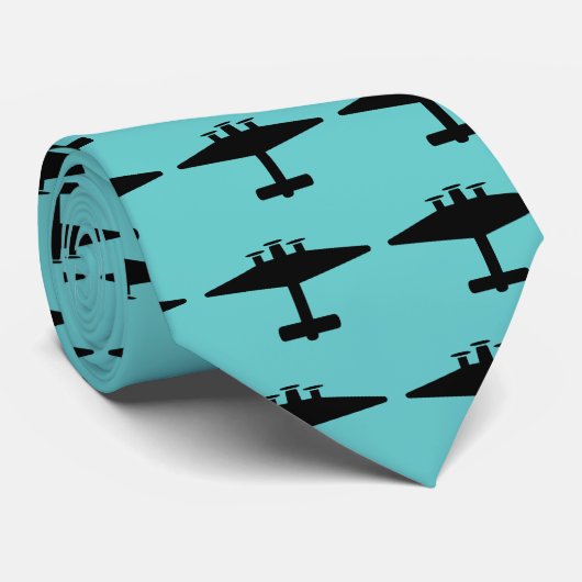 Flugzeug in blau krawatte (Gerollt)