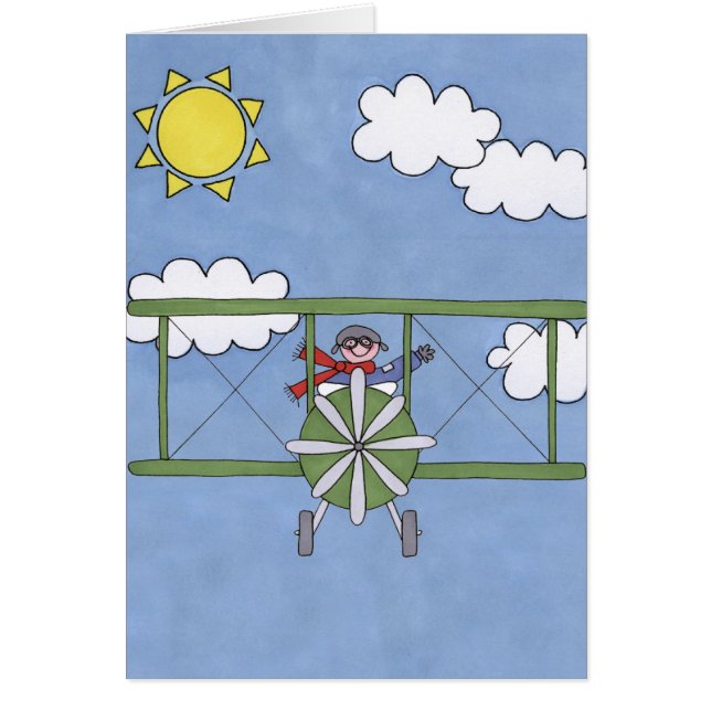 Flugzeug in den Wolken (Vorne)