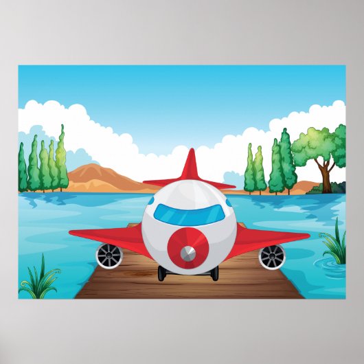 Flugzeug in der Natur Poster (Vorne)