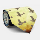 Flugzeug in der Sky-Krawatte Krawatte (Gerollt)