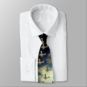 Flugzeug in der Sky-Krawatte Krawatte (Gebunden)