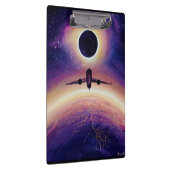 Flugzeug in Flugstadt und Finsternis Klemmbrett (Rechts)