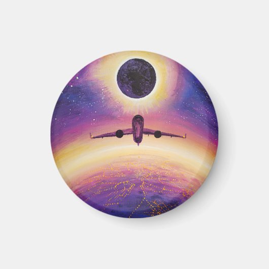 Flugzeug in Flugstadt und Finsternis Magnet (Vorne)