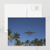 Flugzeug in Miami Postkarte (Vorne/Hinten)