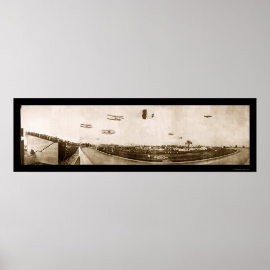 Flugzeug Indianapolis Foto 1910 Poster (Vorne)