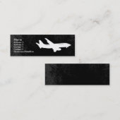 Flugzeug-Industrie-Visitenkarte Mini Visitenkarte (Vorne/Hinten)
