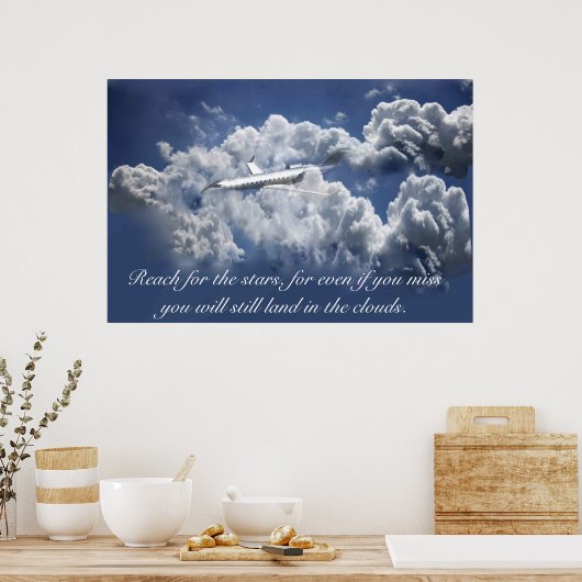 Flugzeug Inspiration Poster (Küche)