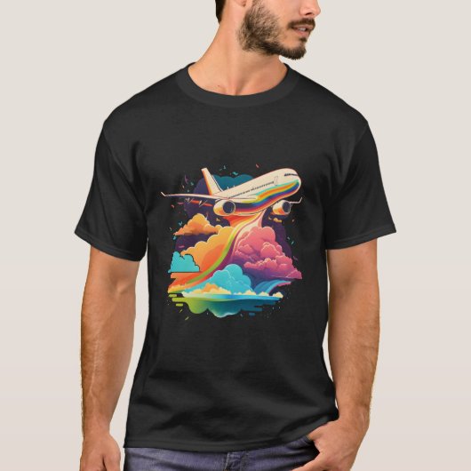 Flugzeug Jet Flug Pilot Flugzeug Flugzeug T-Shirt (Vorderseite)