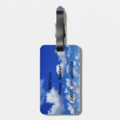 Flugzeug/Jet-Flugzeug/Personalisierter Pilot Gepäckanhänger (Rückseite vertikal)