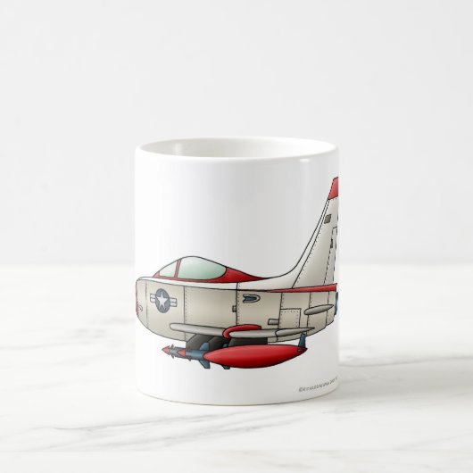 Flugzeug-Jet-Kämpfer-Militärflugzeug-Tassen Kaffeetasse (Mittel)