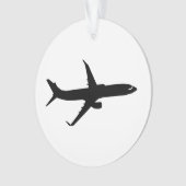 Flugzeug-Jet-Schatten-Flug fertigen Farbe Ornament (Vorderseite)
