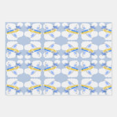 Flugzeug Jetplane Animated Childrens Geschenkpapier Set (Vorderseite)