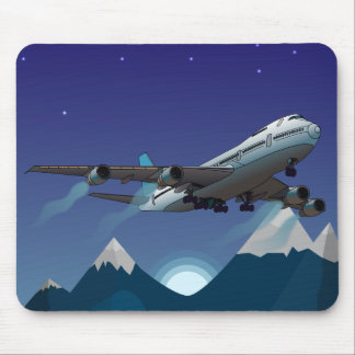 Flugzeug. Jumbo-Jet. Mousepad