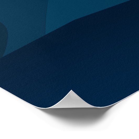 Flugzeug. Jumbo-Jet. Poster (Ecke)