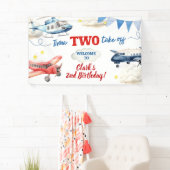 Flugzeug Junge 2. Geburtstag großes Banner (Insitu)