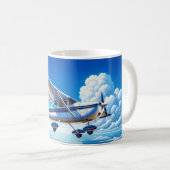 Flugzeug Kaffeetasse (VorderseiteRechts)