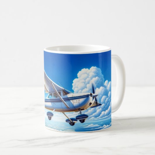 Flugzeug Kaffeetasse (VorderseiteRechts)
