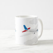 Flugzeug Kaffeetasse (VorderseiteRechts)