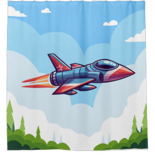 Flugzeug/Kampfflugzeug Duschvorhang