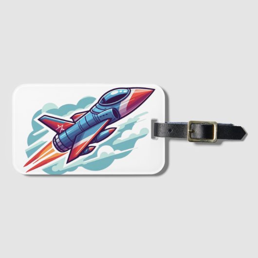 Flugzeug/Kampfflugzeug Gepäckanhänger (Vorderseite (Horizontal))