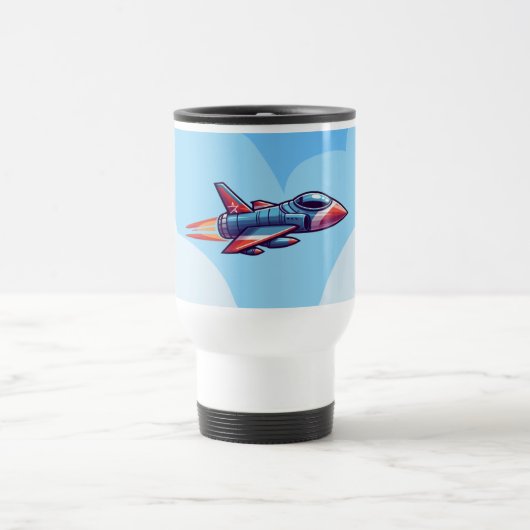 Flugzeug/Kampfflugzeug Reisebecher (Mittel)
