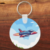 Flugzeug/Kampfflugzeug Schlüsselanhänger (Vorderseite)
