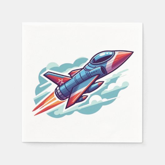 Flugzeug/Kampfflugzeug Serviette (Vorderseite)