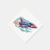 Flugzeug/Kampfflugzeug Serviette (Ecke)
