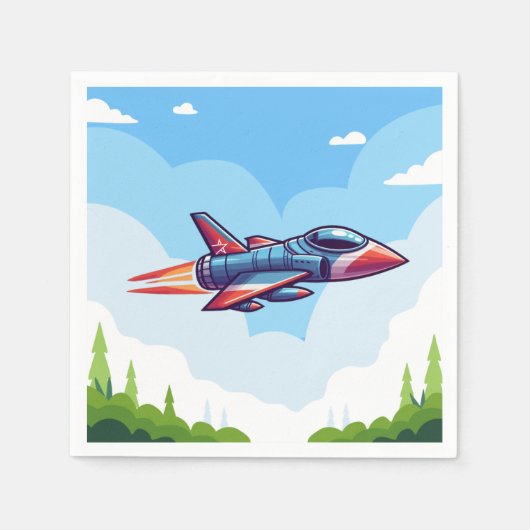 Flugzeug/Kampfflugzeug Serviette (Vorderseite)