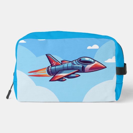 Flugzeug/Kampfflugzeug Waschbeutel (Rückseite)