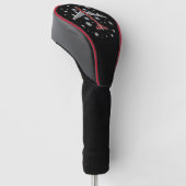 Flugzeug Kariert Weihnachten Pilot Golf Headcover (angewinkelt)