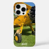 Flugzeug & Katze Foto Luftfahrt Monogramm Stylisch Case-Mate iPhone Hülle (Rückseite)