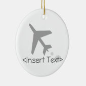 Flugzeug Keramik Ornament (Rechts)