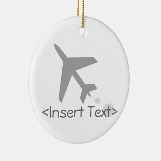 Flugzeug Keramik Ornament (Rechts)